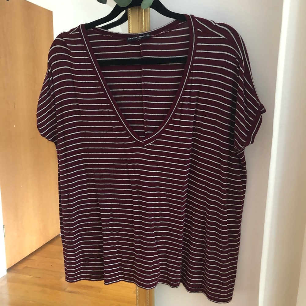 Brandy Melville oversized striped tee